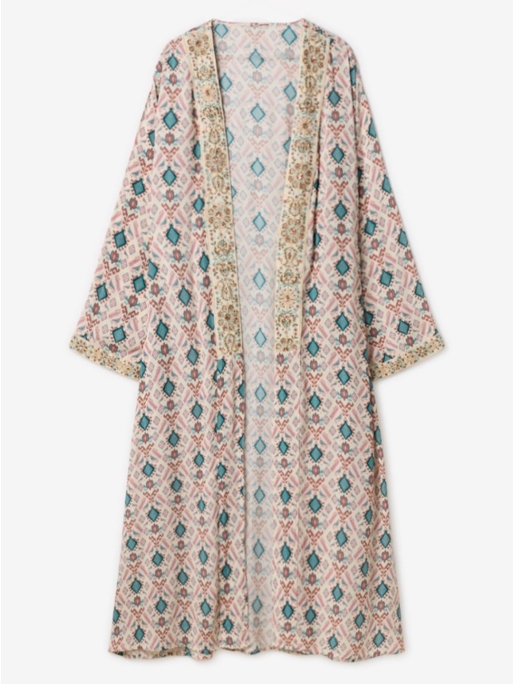 Lola Guarch Long Kimono Biny Geometric Size XL